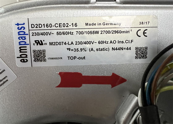 Industrieller zentrifugaler Fan D2D160-CE02-16 EBMPAPST-Gebläse-ABB ACS800