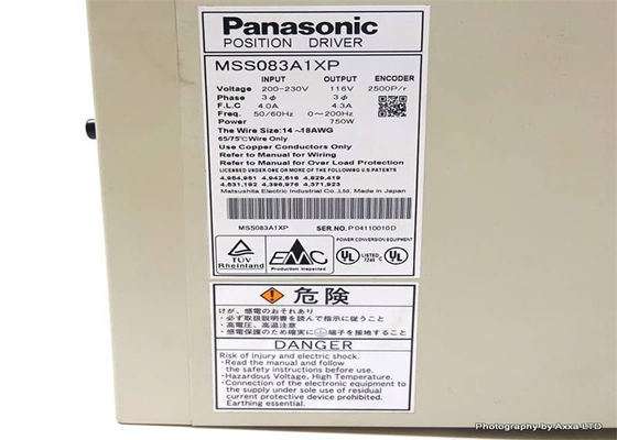 MSS083A1XP 750 Watt Panasonic AC Servo Antriebe Positionsschraubterminal