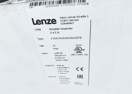 DOPPELT-INVERTER-EINGEBAUTE TECHNIK Lenze E70ACMSE0054SA2ETR INVERTER-I700