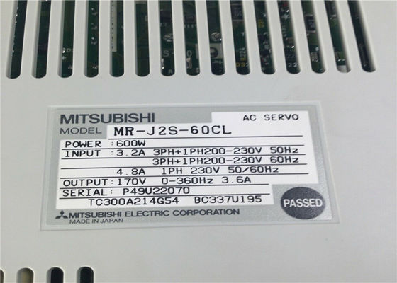 MR-J2S-60CL industrielles Servo fährt Servoverstärker Mitsubishis 200V 600W