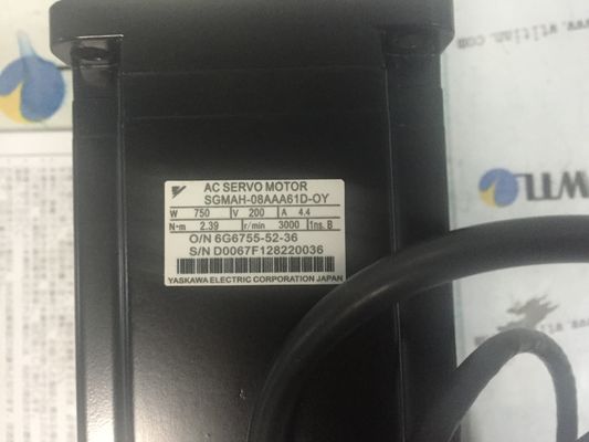 ZUWACHSstandard Kilowatts 230 VAC 13-BIT SGMAH-08AAA61D-OY Servomotor-Wechselstrom-0,75 GERADE