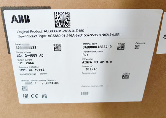 ACS880-01-246A-3+D150+L501+N5050 Niederspannung Wechselstrom des Frequenzumrichter-ACS880 fährt 132KW