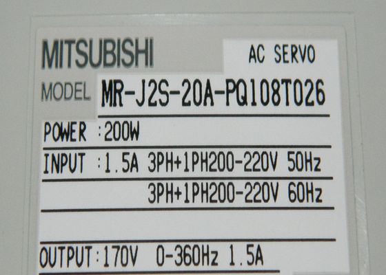 Verstärker MR-J2S-20A-PQ108T026 Mitsubishi Electric 200W industrieller SERVO-ANTRIEB NEU