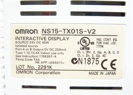 Omron NS15-TX01S-V2 SILBER der BETREIBER-SCHNITTSTELLEN-15 TCHS ETN+SERIAL+USB