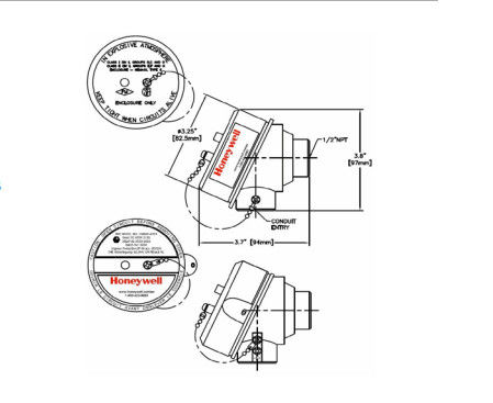 Temperatur-Modelle STT820, STT830, STT840 Honeywells STT 3000 Reihen-STT800