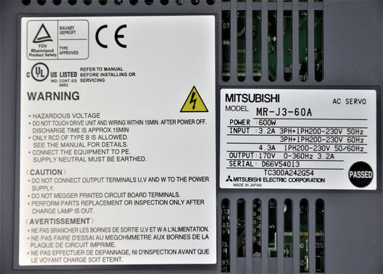 Reihe MR-J3-60A MITSUBISHIS 600W Servoverstärker-MR-J3 Wechselstrom-Fahrer