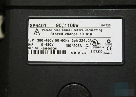 Servo-Antrieb Nidec-Steuerungstechniken Unidrive SP6401 90kw/110kW Inverter-0-480V 180-205A