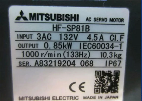 HF-SP81B Wechselstrom-industrielle Servo- Bewegungs-Mitsubishi HF-Reihe 3PH 1000RPM
