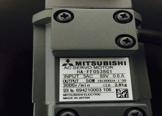 Industrieller Servomotor 3000r/min HA-FF053BG1 HA-FF053BG2 Mitsubishis 50W mit Gang