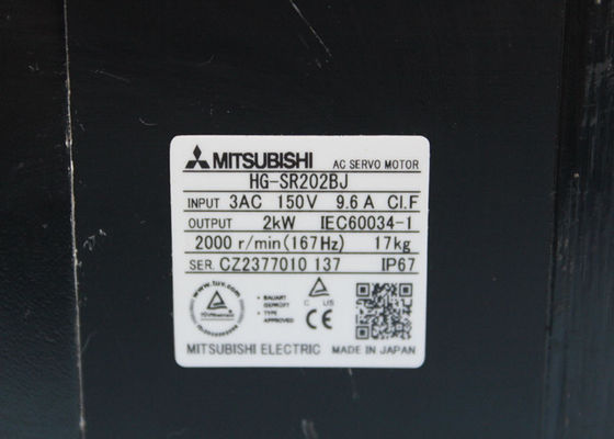 Motoren 3AC 9.6A 150V MITSUBISHI-neue industrielle Wechselstromservomotorhg-sr202bj 2KW auf Lager