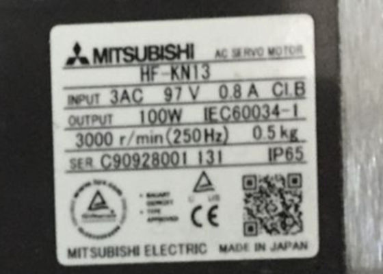 Mitsubishi- Electricindustrieller Servomotor HF-KN13 100W 3AV 0.8A keine elektromagnetische Bremse