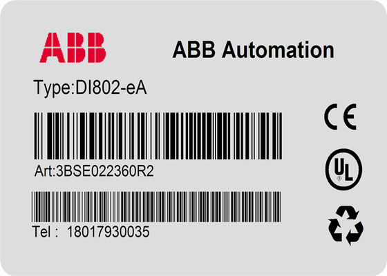 ABB DI802 3BSE022360R1 S800L Eingabeeinheit Input-/Outputmodul-DI802-eA 3BSE022364R2 Digital