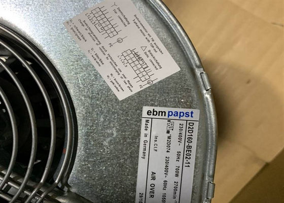 D2D160-BE02-11 industrieller zentrifugaler Fan Ebmpapst 230 400V 2700RPM 700W