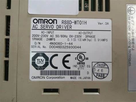 SERVOfahrer 1.16A 240V OMRON R88D-GT01H LADEN Entsprechungs-/Impulsinputart mit 100 W