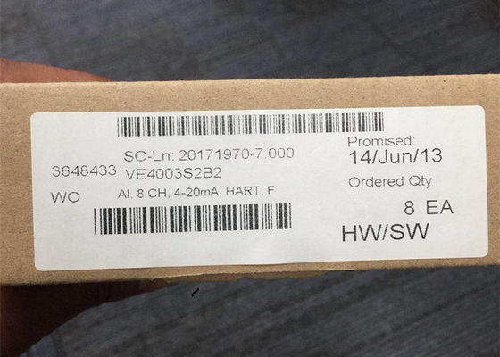 ANALOGEINGABE HIRSCH F EMERSON DELTAV KARTEN-VE4003S2B2 8 CH 4-20mA NEU ohne BLOCK