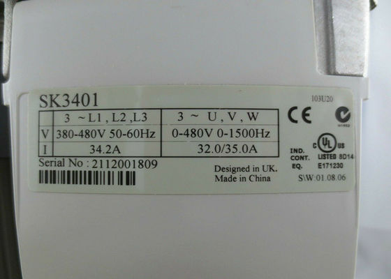 STEUERUNGSTECHNIK-KOMMANDANT SK AC DRIVE 460VAC 25HP 15KW Nidec EMERSON Inverter SK3401