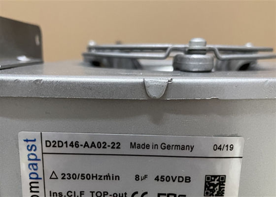 D2D146-AA02-22 industrieller zentrifugaler Ventilator des Ventilator-ABB EBM PAPST 230V 0.81A 290W 2250RPM