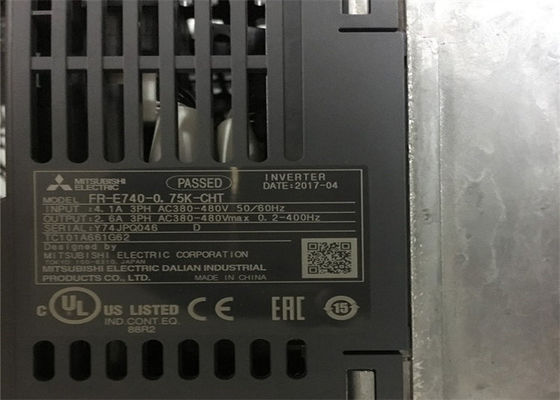 Wechselstrom-INVERTER-3-phasige 380~480V ZULÄSSIGE WECHSELSPANNUNG MITSUBISHI-FR-E740-0.75K-CHT 50HZ/60HZ
