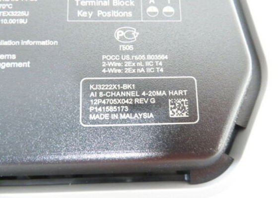 Überflüssige 8-Kanal- 4-20mA HART Card Moduls KJ3222X1-BK1 SE4003S2B1 AI Emerson DeltaV