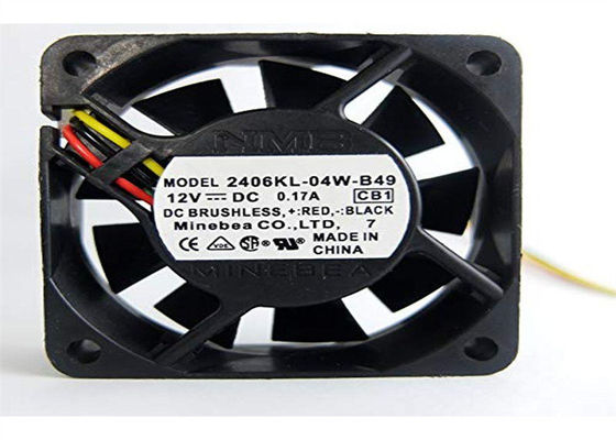 MINEBEA NMB 2406KL-04W-B49 RIPPEN-TACHOMETER-Dreileiter DC-AXIALGEBLÄSE-60X15MM 12VDC 15.9CFM