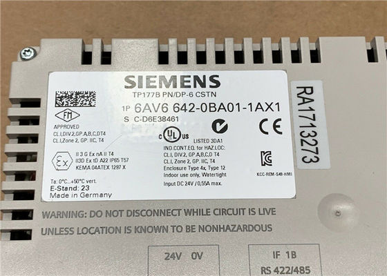 6AV6642-0BA01-1AX1 Siemens SIMATIC TP177B 6&quot; Farbbildschirm PN/DP STN 256