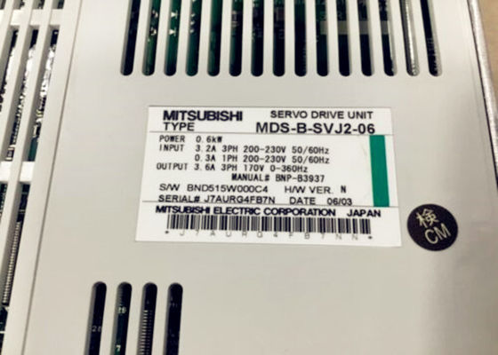 Elektrischer Mitsubishi-Wechselstromservo-Antrieb, industrieller Servospindel-Antrieb Wechselstroms MDS-B-SVJ2-06