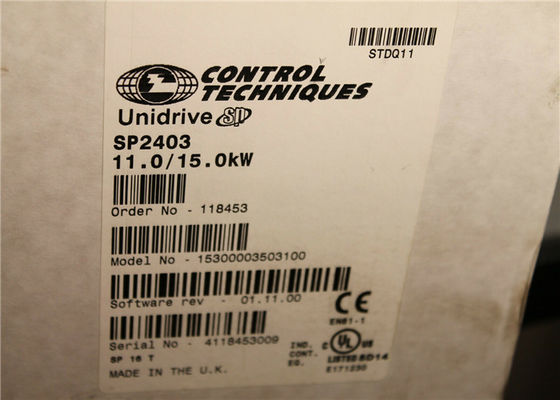 Nidec-Steuerungstechniken Universal-Wechselstrom-Antrieb SP2403 11.0/15.0kW Unidrive 20HP 380-480AC 29A