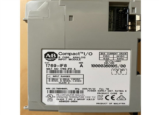 ALLEN BRADLEY 1769-IF8 EINGABEEINHEIT 8 ZEIGEN ANALOGES VOLTAGE/CURRENT 5-24 VDC 0.12/0.07 AMPERE