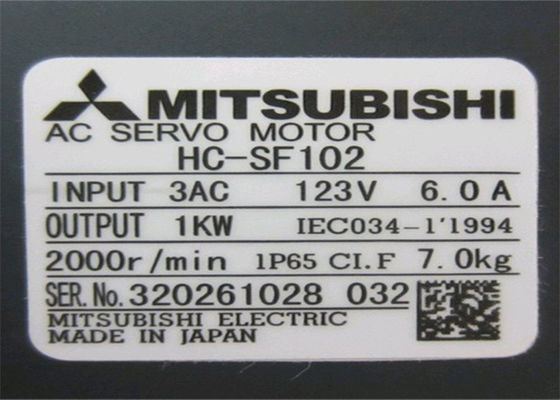 NEUES 3-phasiges industrielles Steuer-Motor-1KW Mitsubishis HC-SF102 Wechselstrom-Servomotor
