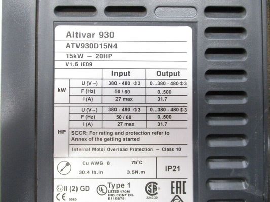 Antrieb variabler Geschwindigkeit ATV930D15N4 Schneider Schneider Electric, Altivar-Prozess ATV900, AN