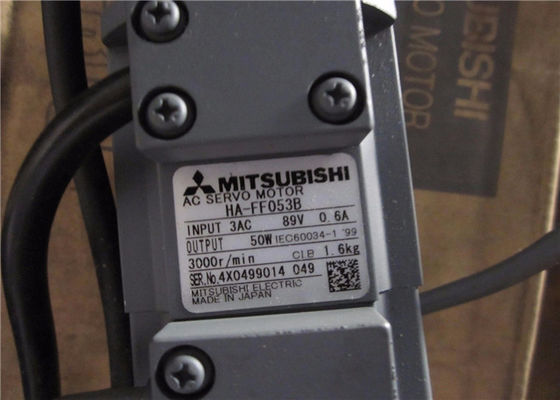 Mitsubishi 50W industrielle Wechselstromservomotor-HA-FF053B 3000r/Min NEUE VORLAGE