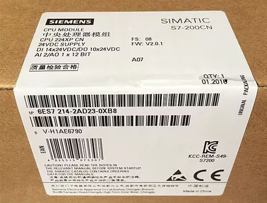 SIEMENS-6ES7214-2AD23-0XB8 VERTRAGS-EINHEITS-DC-STROMVERSORGUNG 14 DI DC KN 224XP CPU-MODUL-S7-200