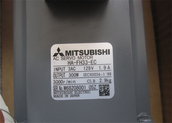 Mitsubishi 300W HA-FH33-EC industrieller Wechselstromservomotor HAFH33EC 129V 1.9A NEU