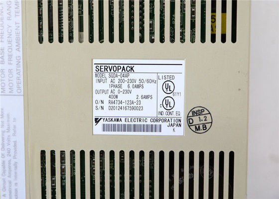 SGDA-04AS Yasakawa Wechselstromservomotorantrieb 0,53 STROMVERSORGUNG HPs 200 V