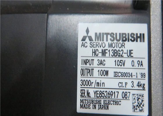Mitsubishi 100W Wechselstrom-SERVOmotor HC-MF13BG2-UE MIT DEM GANG NEU auf Lager