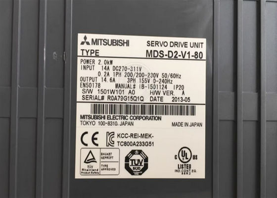 Fährt industrielles Servo MDS-D2-V1-80 Mitsubishi-Reihe MDS-D Wechselstrom 200-230V 50/60Hz 0.2A