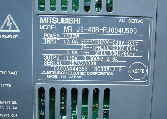 MITSUBISHI-Fahrer MR-J3-40B-RJ004U500 400W industrieller Wechselstromservoverstärker