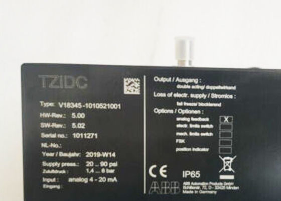 V18345-1010521001 ABB ELEKTRISCHES PNEUMATISCHES STELLWERK TZIDC 1/2-14 NPT