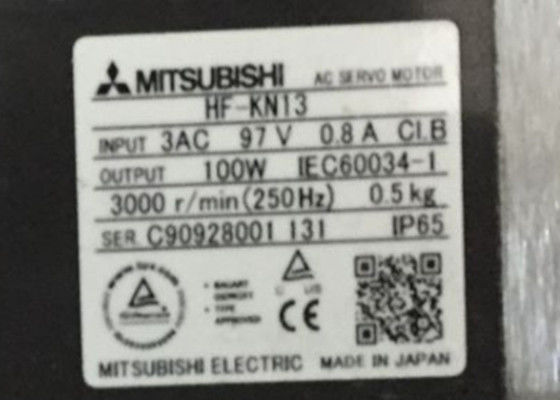 HF-KN13 Mitsubishi Electric industrieller Servomotor 100W 3AV 0.8A keine elektromagnetische Bremse