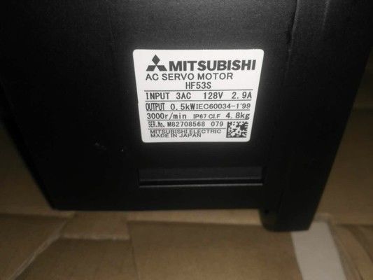Servoelektromotor 0.5KW HF53S Mitsubishi 3 industrielle Motoren 3AC 128V 2.9A der Phase NEU