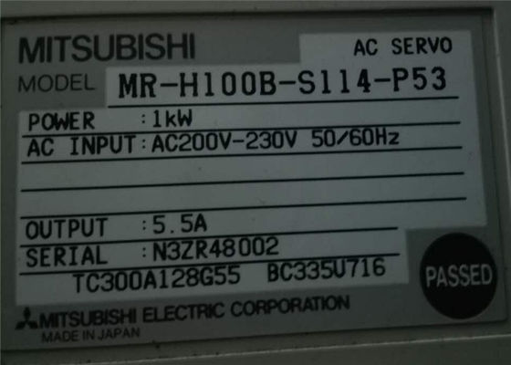 Melservo MR-H Serie Mitsubishi Servoantrieb MR-H100B-S114-P53