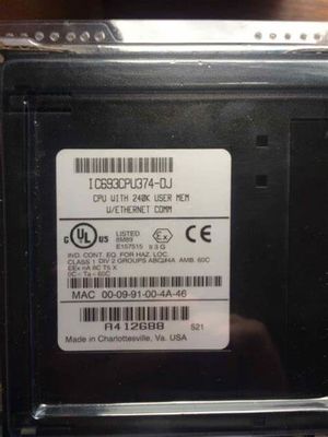 GE IC693CPU374 CPU-Modul mit einer Prozessorgeschwindigkeit von 133 MH 240 KB 7,4 Watt aus 5V Gleichspannung