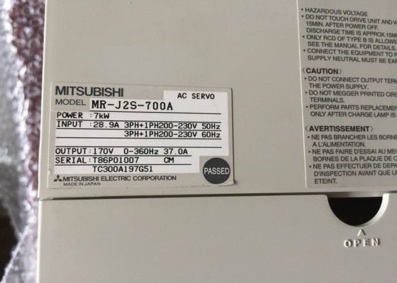 MR-J2S-700B-EG Mitsubishi Wechselstromservoverstärker-industrieller Antrieb 7KW 170V 0-360Hz 37.0A