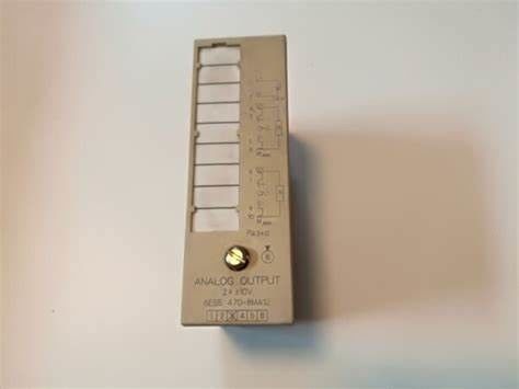 6ES5470-8MA12 SIEMENS SIMATIC S5, Analogergebnis 470 lokalisiert für UND 100U UND 200U 2 Ertrag +-10V