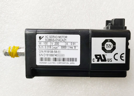 Servomotor SGMAS01ACA21 0.91Amp 200Vac R/Min3000 Wechselstroms SGMAS-01ACA21
