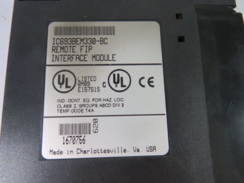 IC693BEM330 GE Fanuc FIP Bus Interface Module Serie 90-30 Programmierbare Logiksteuerung