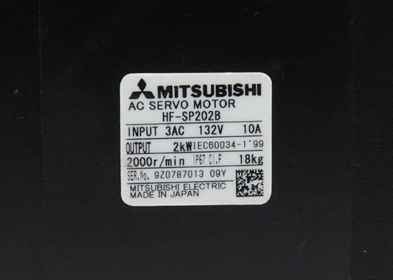 Mitsubishi 2kW 400V AC Servomotor HF-SP202B mit Bremse NEUE auf Lager