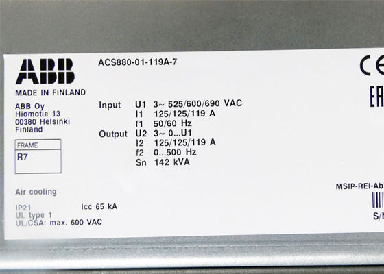 ACS880-01-119A-7 Industrieantrieb 3AUA0000115107 110kW 119A Neues