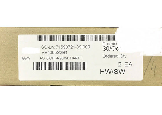 EMERSON DELTAV Analog-Ausgabe-Karte VE4005S2B1 KJ3221X1-BA1 8 CH 4-20 mA, HART NEW