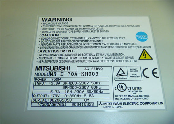 750 Watt Wechselstrom-Servomotor HF-KE73BW1-S100 Steuerung MR-E-70A-KH003 Neues